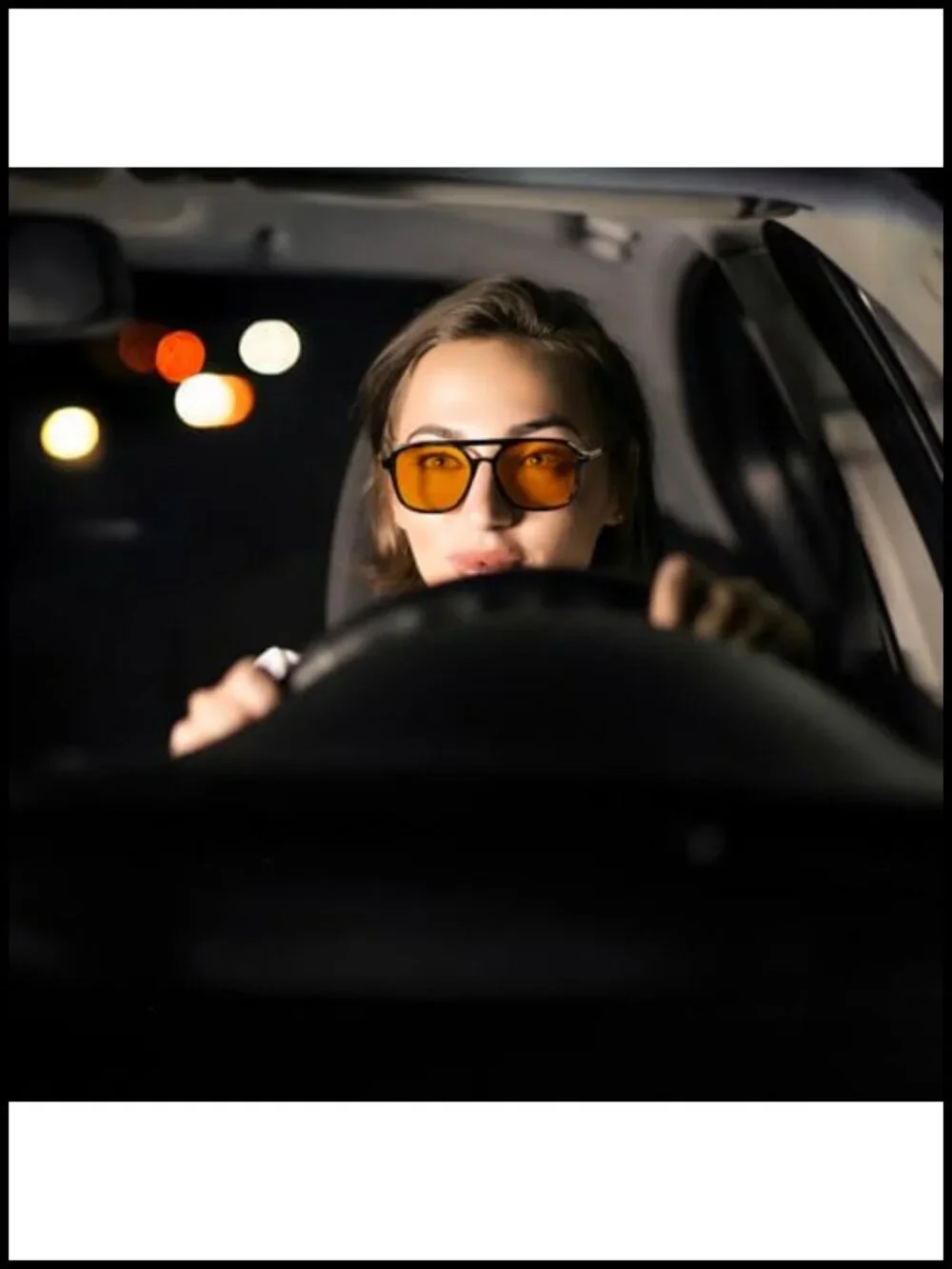 Retro Square Aviator Polarized Sunglasses Plastic Frame UV400